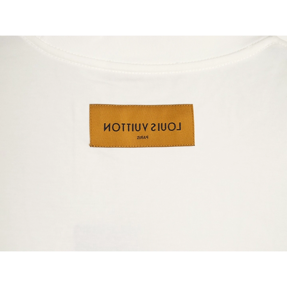 Louis Vuitton Flocked Logo-Print Crewneck Short-Sleeve T-Shirt,Louis Vuitton