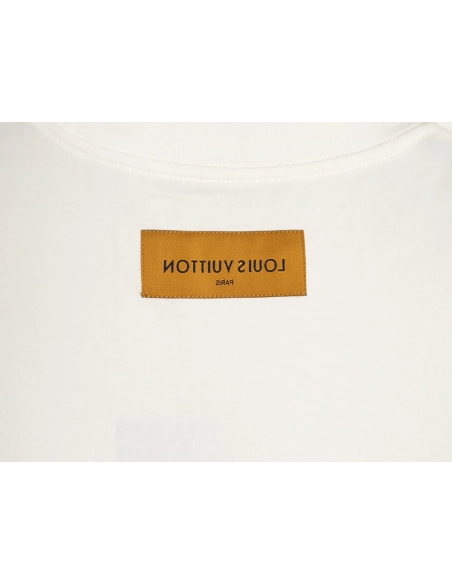 Louis Vuitton Flocked Logo-Print Crewneck Short-Sleeve T-Shirt,Louis Vuitton