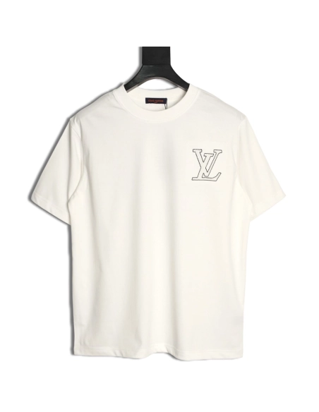 Louis Vuitton Iridescent Sequin Embroidery Crew Neck Short Sleeve T-Shirt,Louis Vuitton