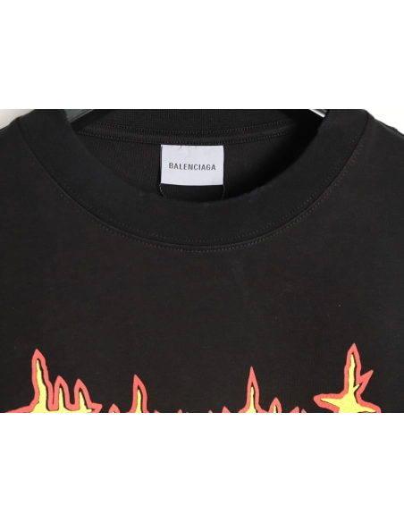 Balenciaga Castle Short-Sleeve T-Shirt,Balenciaga