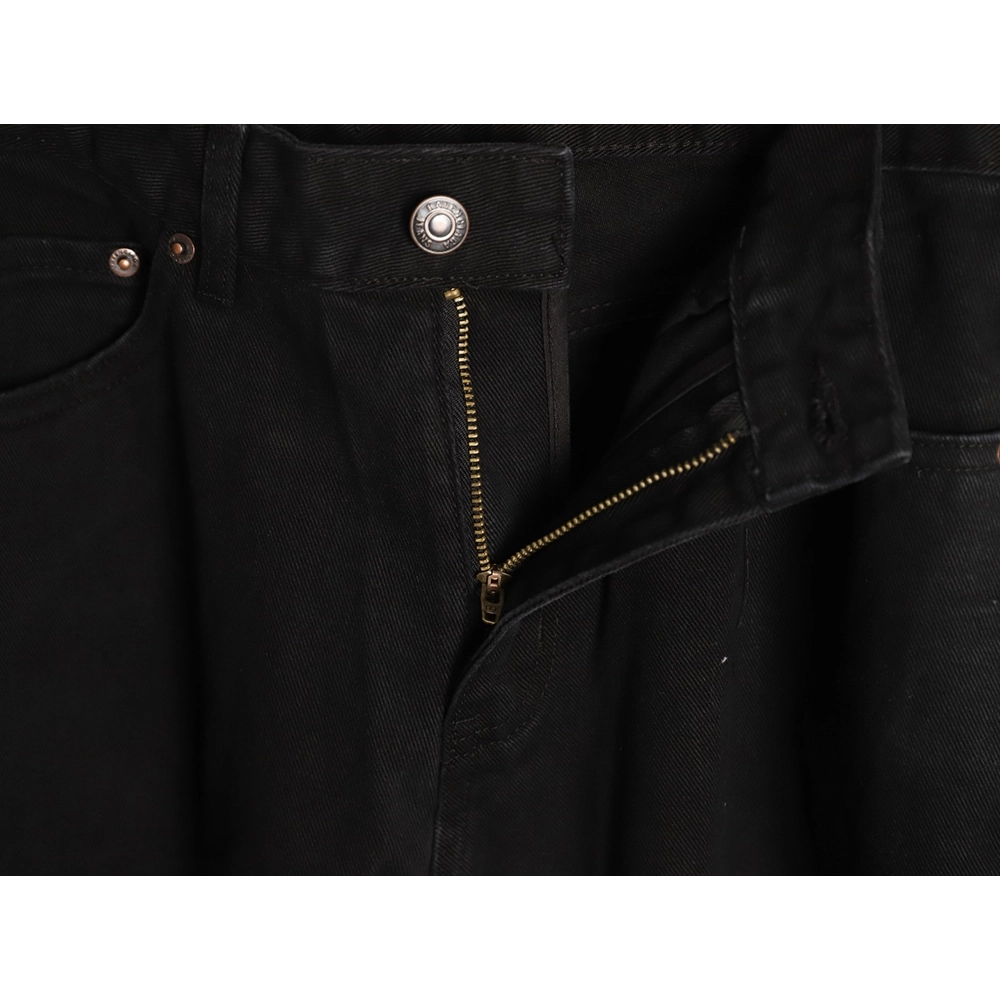 Balenciaga Distressed Cut-Out Denim Trousers,Balenciaga