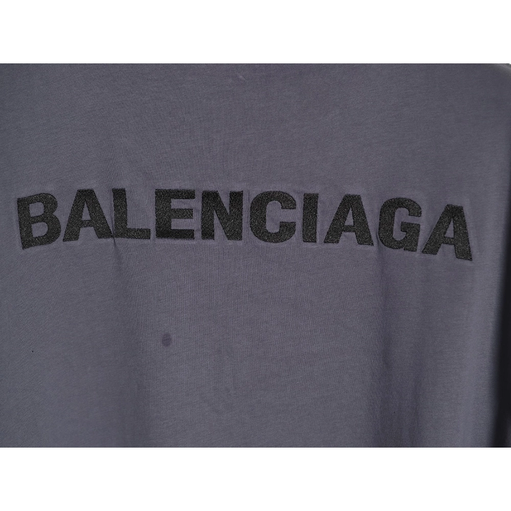 Balenciaga Embroidered Letter Splatter Short-Sleeve T-Shirt,Balenciaga