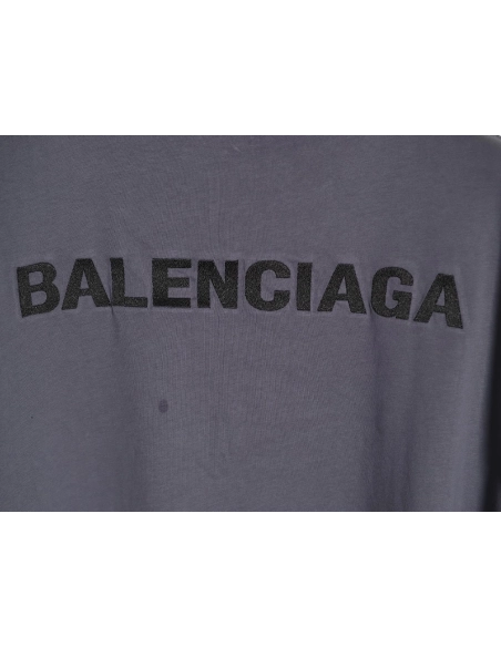 Balenciaga Embroidered Letter Splatter Short-Sleeve T-Shirt,Balenciaga
