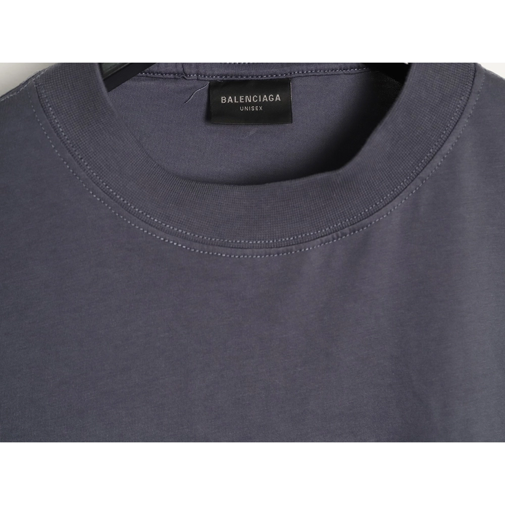 Balenciaga Embroidered Letter Splatter Short-Sleeve T-Shirt,Balenciaga