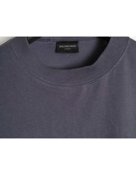 Balenciaga Embroidered Letter Splatter Short-Sleeve T-Shirt,Balenciaga
