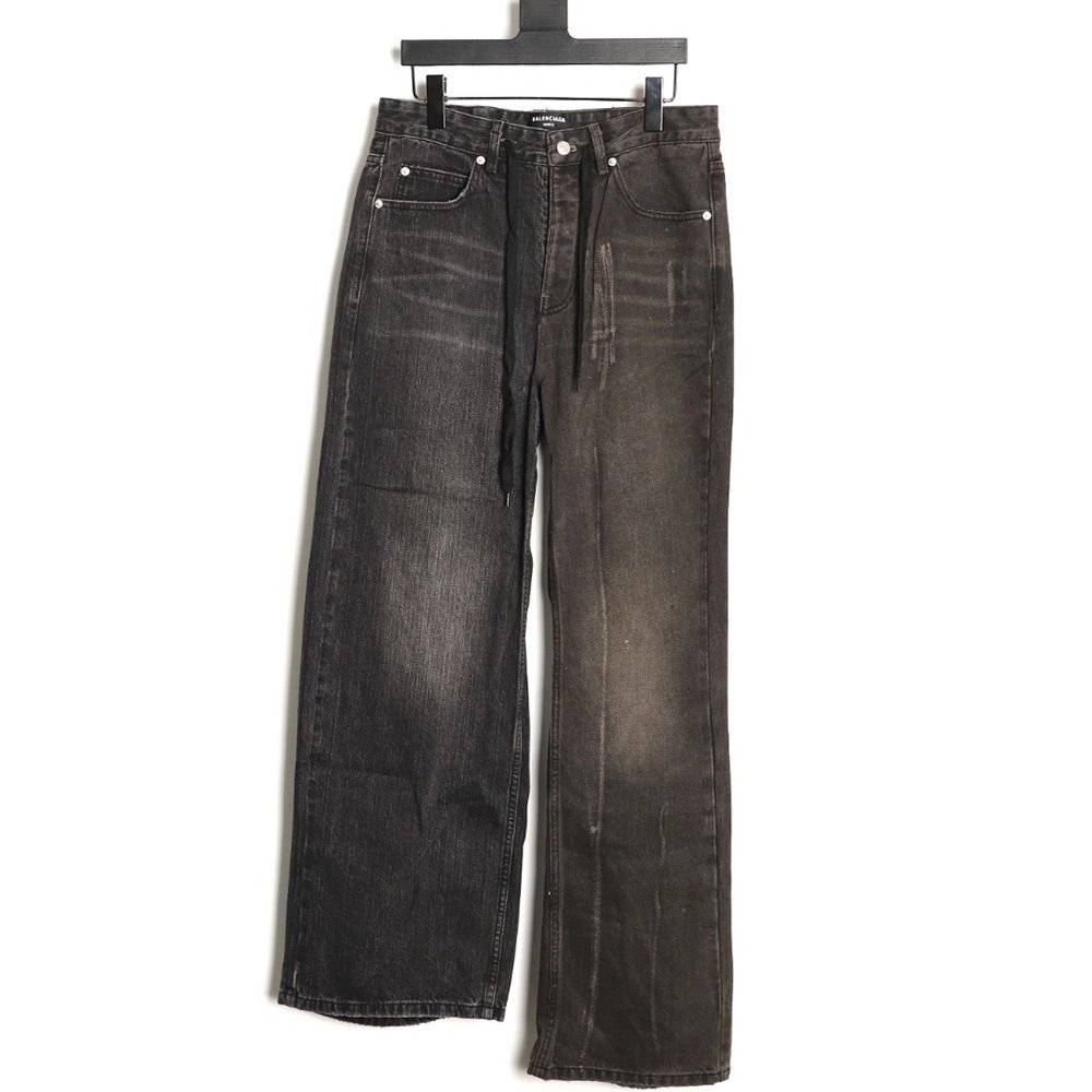 Balenciaga Paneled Denim Trousers,Balenciaga