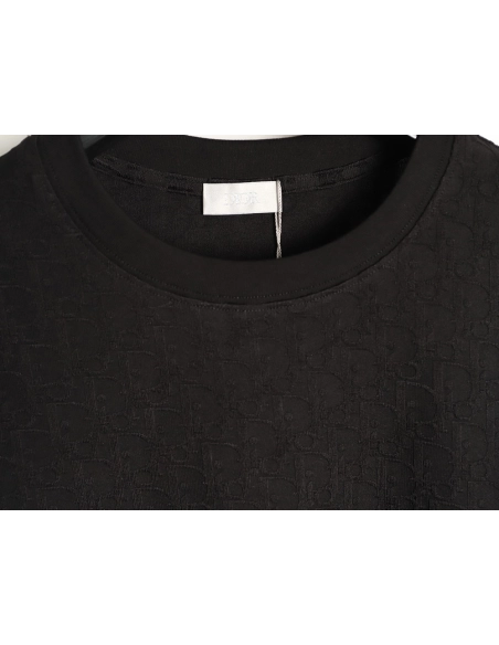 Dior All-Over Oblique Jacquard Short-Sleeve T-Shirt TSK1,Dior