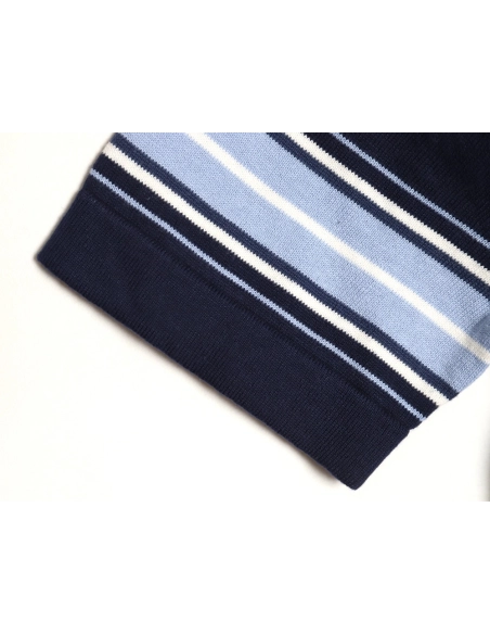 Dior Lily of the Valley Embroidered Striped Short-Sleeve Knit Polo Shirt,Dior