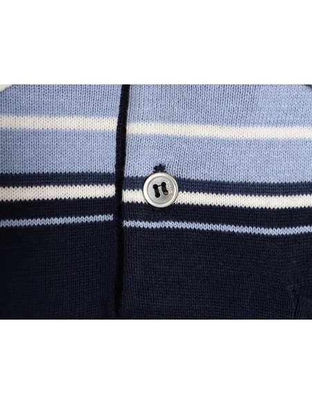 Dior Lily of the Valley Embroidered Striped Short-Sleeve Knit Polo Shirt,Dior