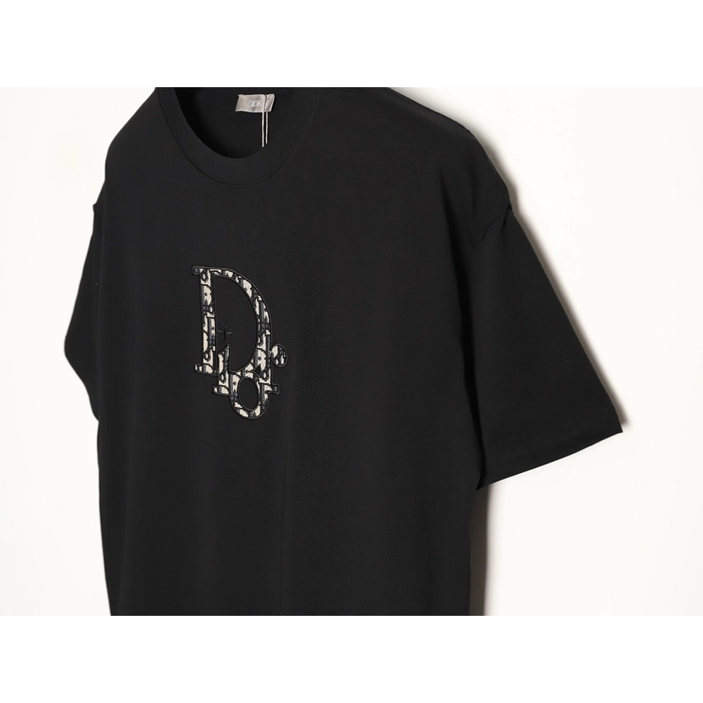Dior Oblique Patchwork Embroidery Short-Sleeve T-Shirt TSK1,Dior
