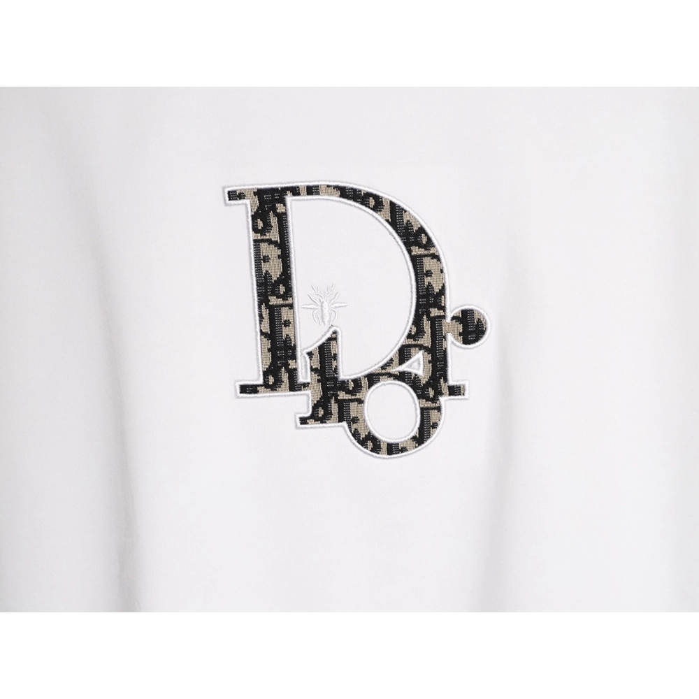 Dior Oblique Patchwork Embroidery Short-Sleeve T-Shirt,Dior