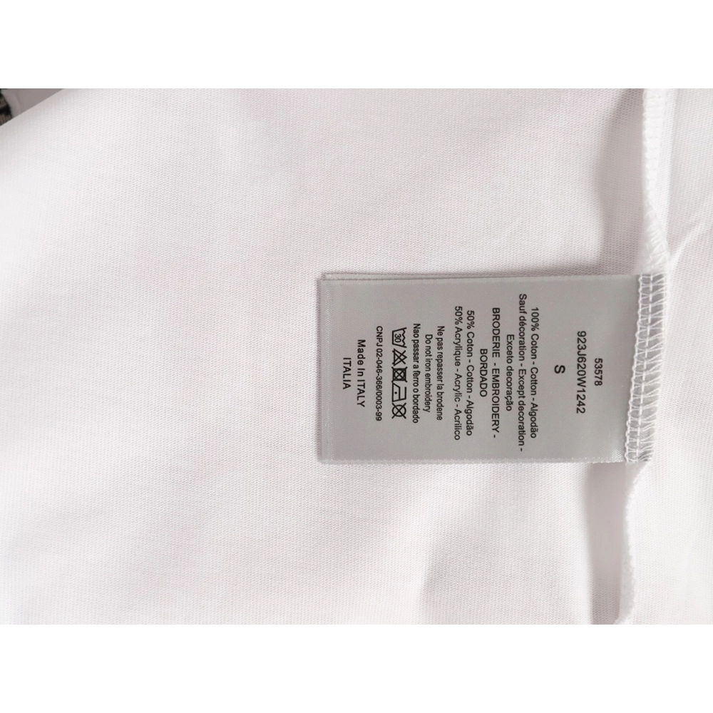 Dior Oblique Patchwork Embroidery Short-Sleeve T-Shirt,Dior