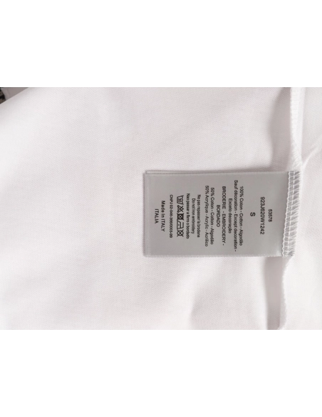 Dior Oblique Patchwork Embroidery Short-Sleeve T-Shirt,Dior