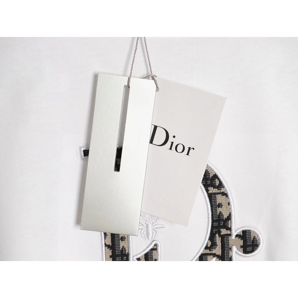 Dior Oblique Patchwork Embroidery Short-Sleeve T-Shirt,Dior