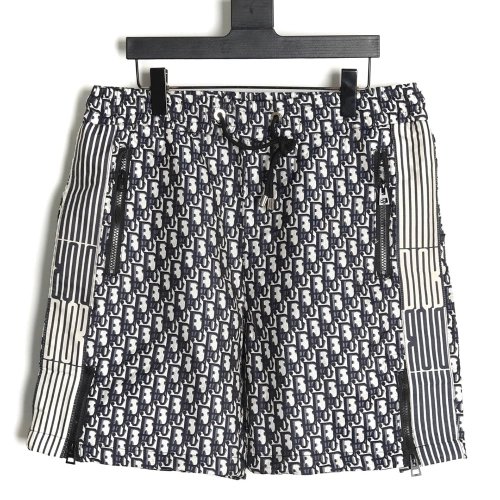 Dior Striped Webbing Monogram Shorts,Dior