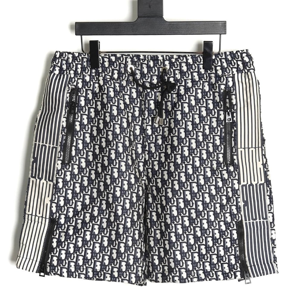 Dior Striped Webbing Monogram Shorts,Dior