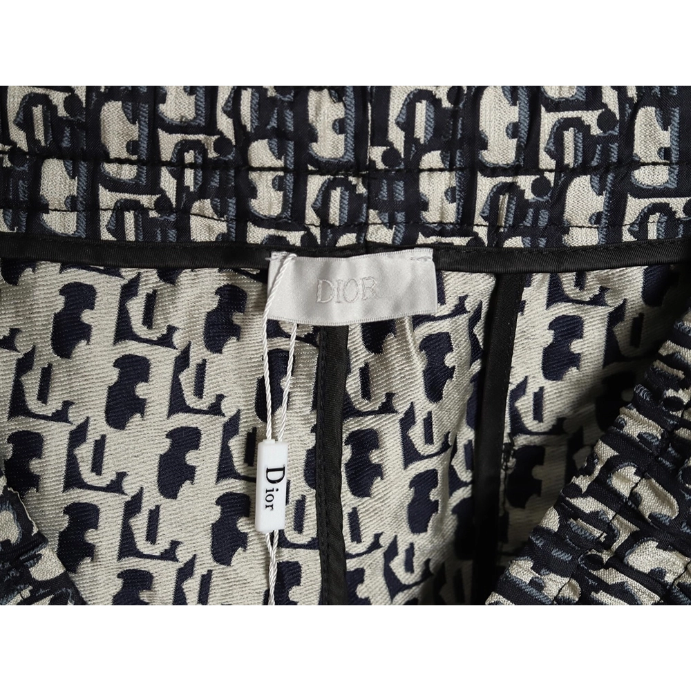 Dior Striped Webbing Monogram Shorts,Dior