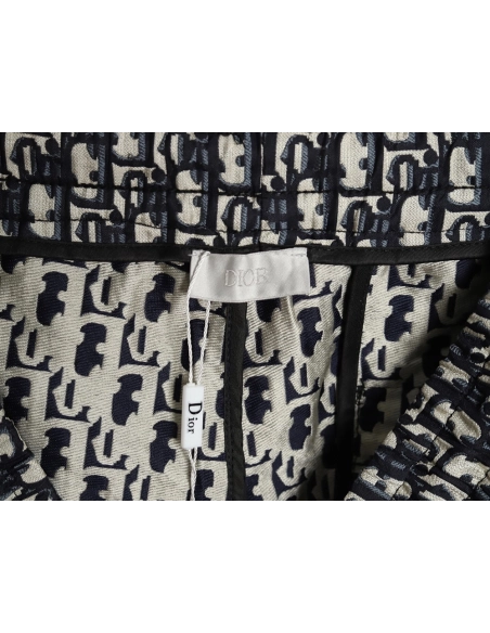 Dior Striped Webbing Monogram Shorts,Dior