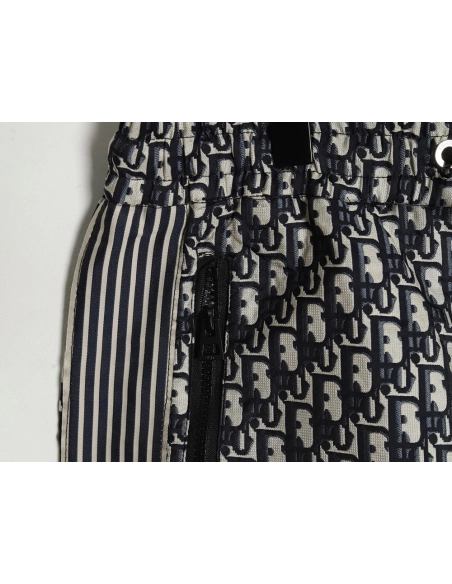 Dior Striped Webbing Monogram Shorts,Dior