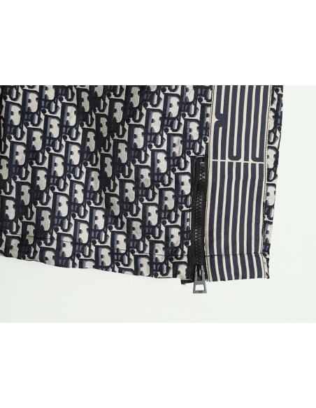 Dior Striped Webbing Monogram Shorts,Dior