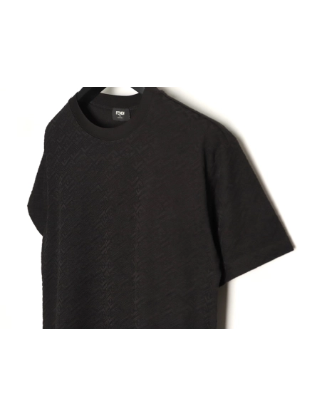 Fendi FF Monogram Jacquard Short-Sleeve T-Shirt TSK1,Fendi