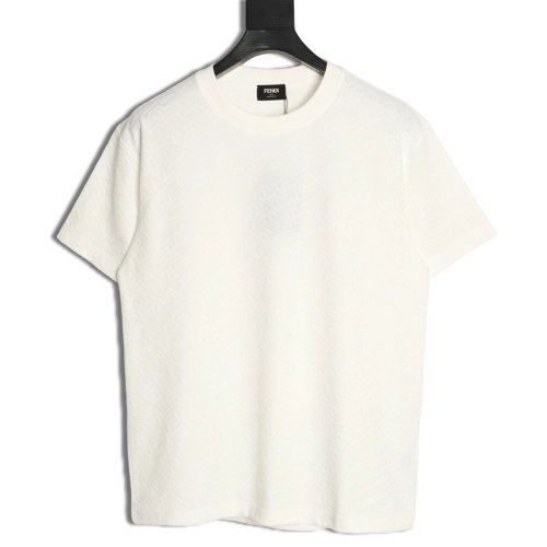 Fendi FF Monogram Jacquard Short-Sleeve T-Shirt,Fendi