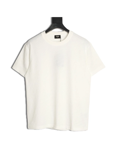 Fendi FF Monogram Jacquard Short-Sleeve T-Shirt,Fendi