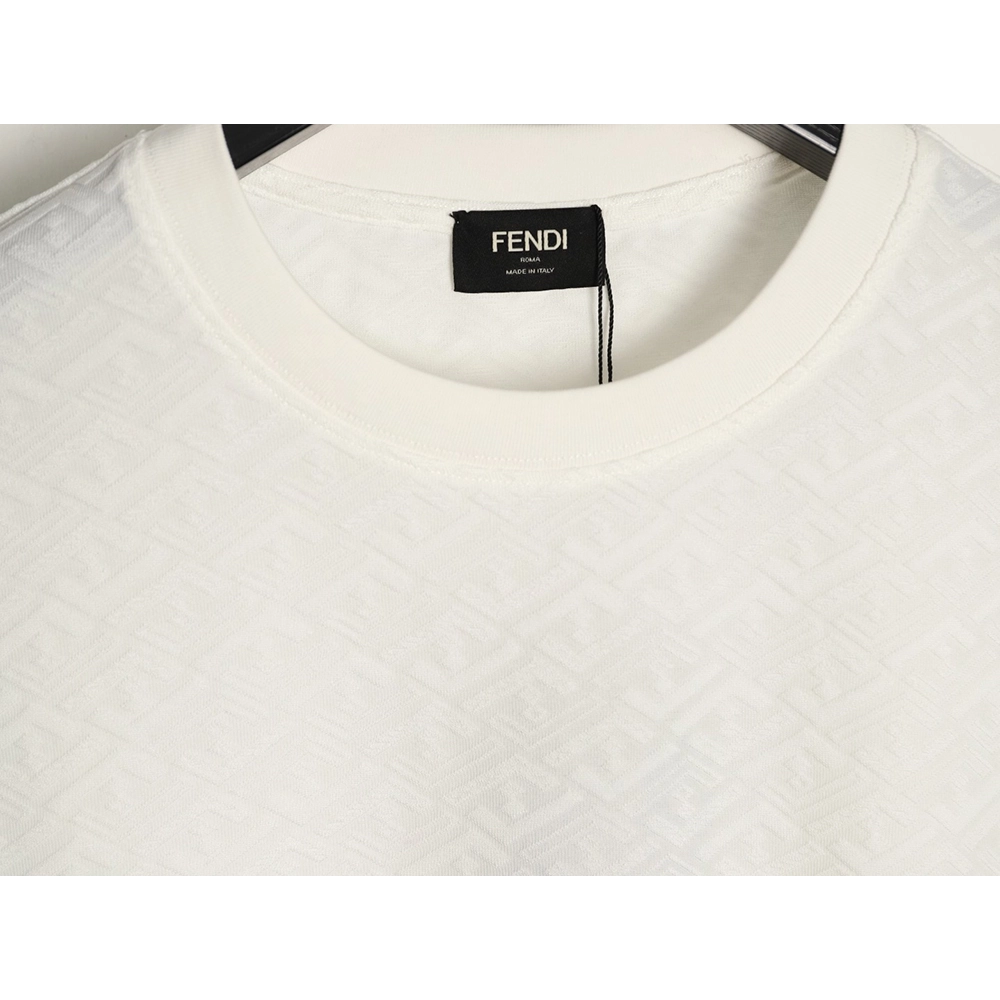 Fendi FF Monogram Jacquard Short-Sleeve T-Shirt,Fendi
