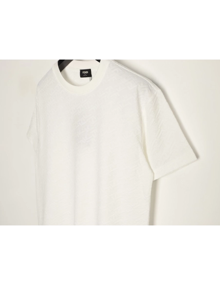 Fendi FF Monogram Jacquard Short-Sleeve T-Shirt,Fendi
