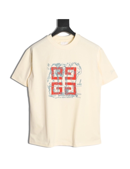 Givenchy Tomo Collaboration Crewneck Short-Sleeve T-Shirt,Givenchy