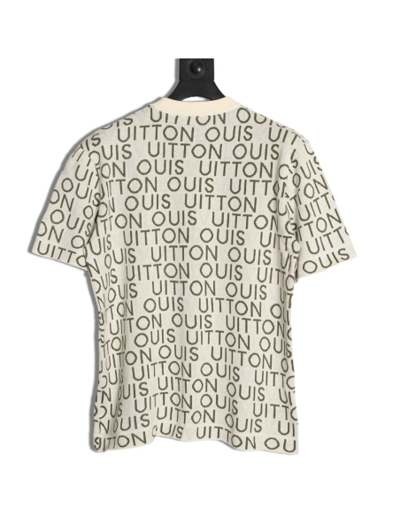 Louis Vuitton All-Over Logo Knit Short-Sleeve shirt,Louis Vuitton