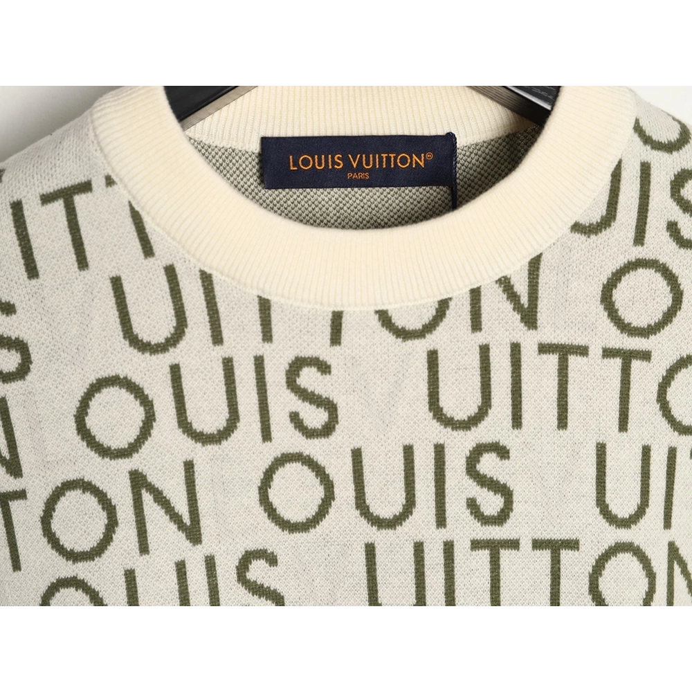 Louis Vuitton All-Over Logo Knit Short-Sleeve shirt,Louis Vuitton