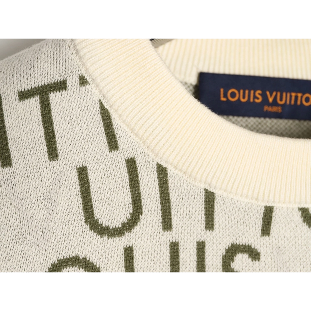 Louis Vuitton All-Over Logo Knit Short-Sleeve shirt,Louis Vuitton
