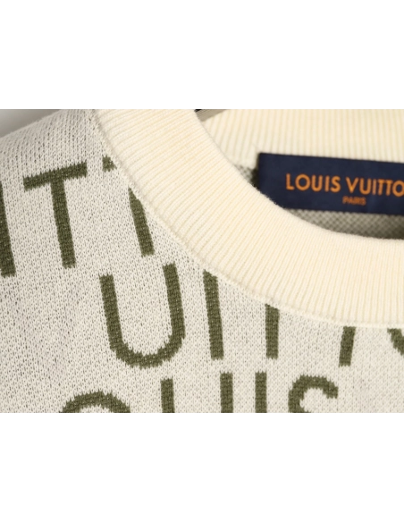 Louis Vuitton All-Over Logo Knit Short-Sleeve shirt,Louis Vuitton