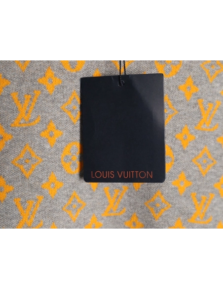 Louis Vuitton all-over print jacquard knit short-sleeved shirt TSK1,Louis Vuitton