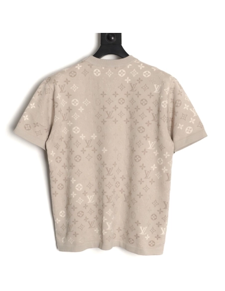 Louis Vuitton all-over print jacquard knit short-sleeved shirt,Louis Vuitton