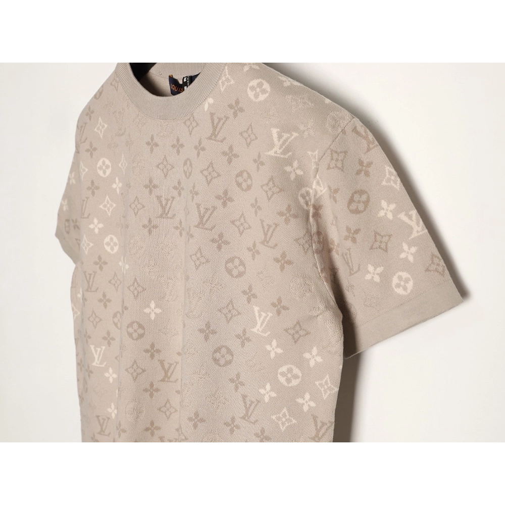 Louis Vuitton all-over print jacquard knit short-sleeved shirt,Louis Vuitton