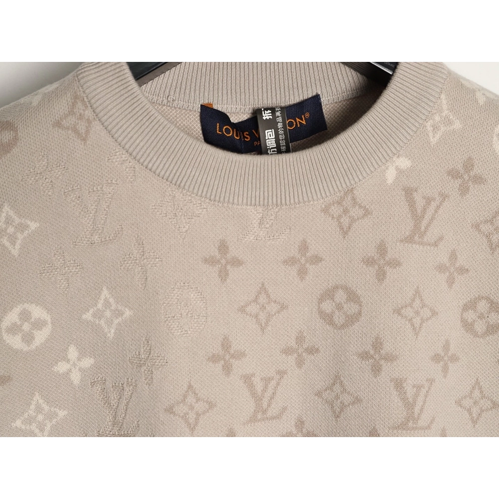 Louis Vuitton all-over print jacquard knit short-sleeved shirt,Louis Vuitton