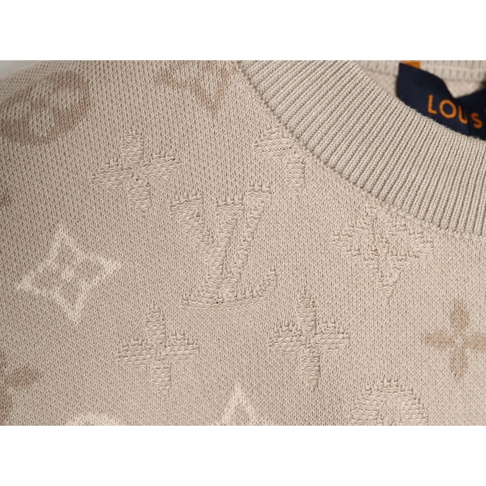 Louis Vuitton all-over print jacquard knit short-sleeved shirt,Louis Vuitton