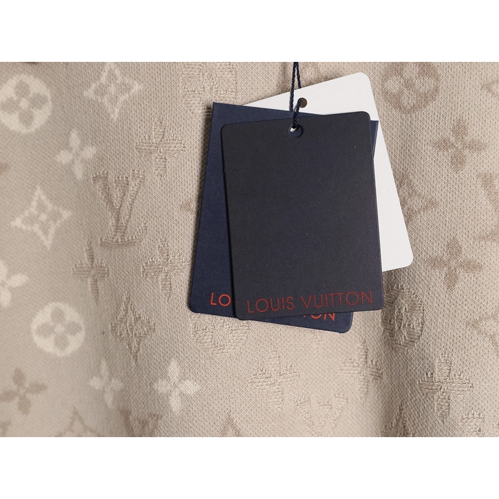 Louis Vuitton all-over print jacquard knit short-sleeved shirt,Louis Vuitton