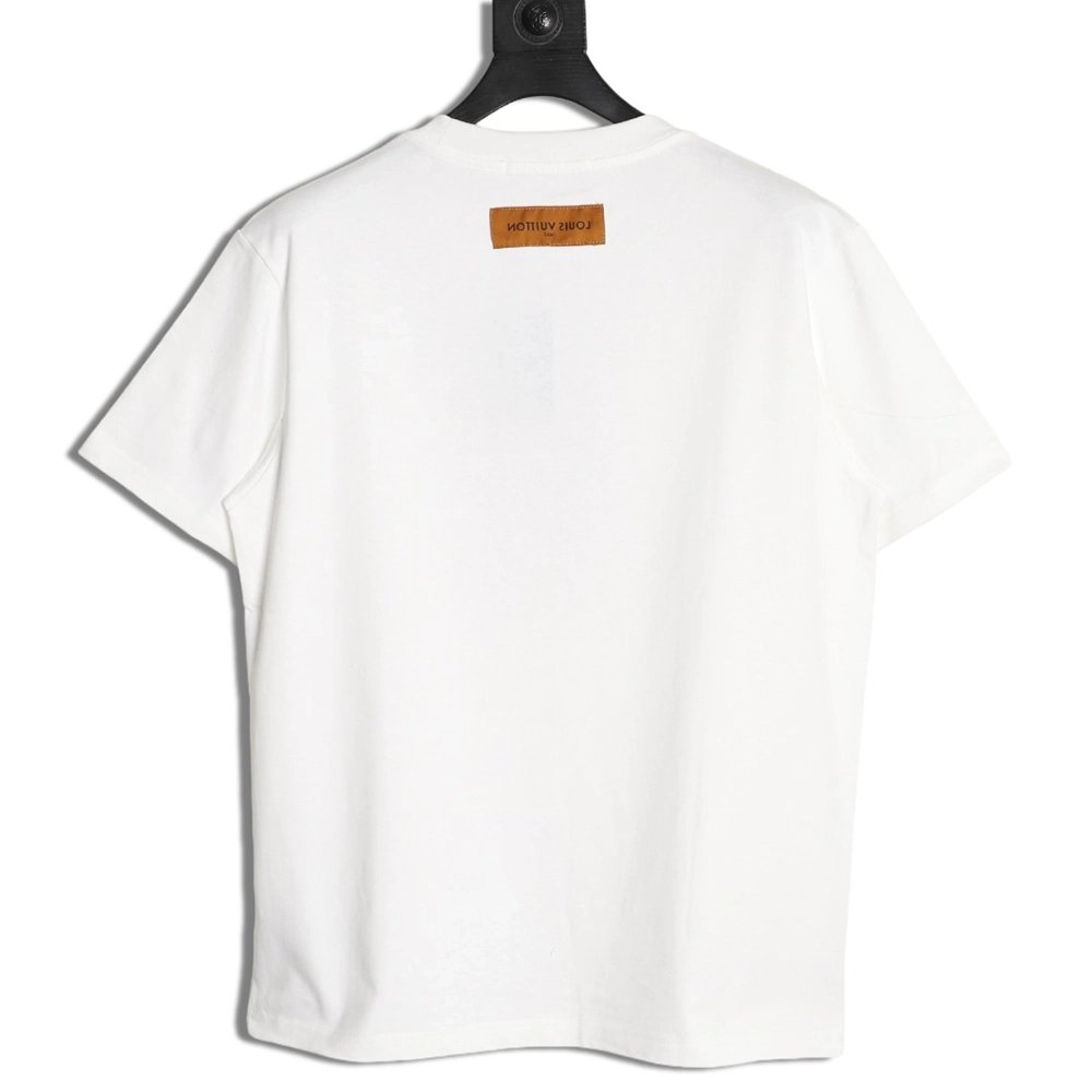 Louis Vuitton Embroidered Galloping Horse Logo Short-Sleeve T-Shirt,Louis Vuitton