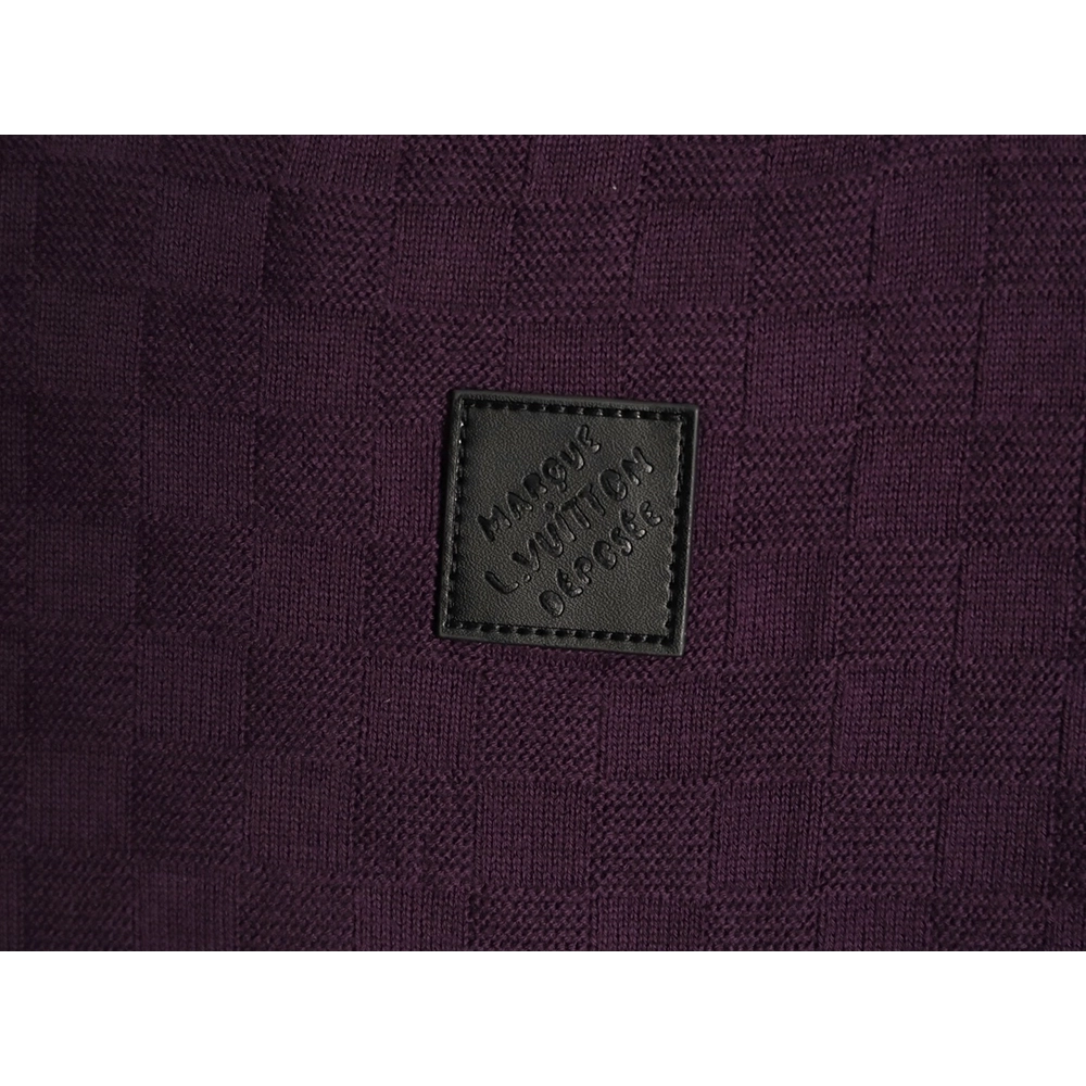 Louis Vuitton monogram embroidered checkered jacquard short-sleeved shirt,Louis Vuitton