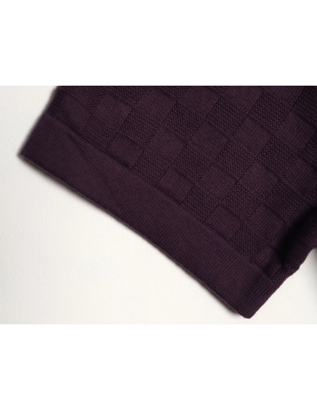 Louis Vuitton monogram embroidered checkered jacquard short-sleeved shirt,Louis Vuitton