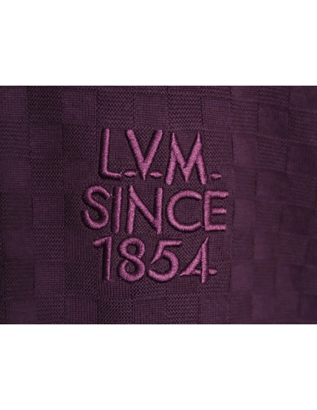 Louis Vuitton monogram embroidered checkered jacquard short-sleeved shirt,Louis Vuitton