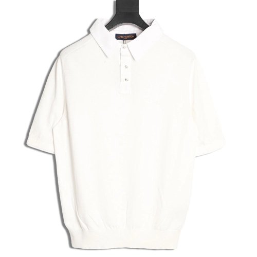 Louis Vuitton Pearl-Button Polo Shirt,Louis Vuitton