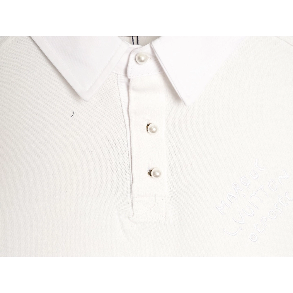 Louis Vuitton Pearl-Button Polo Shirt,Louis Vuitton