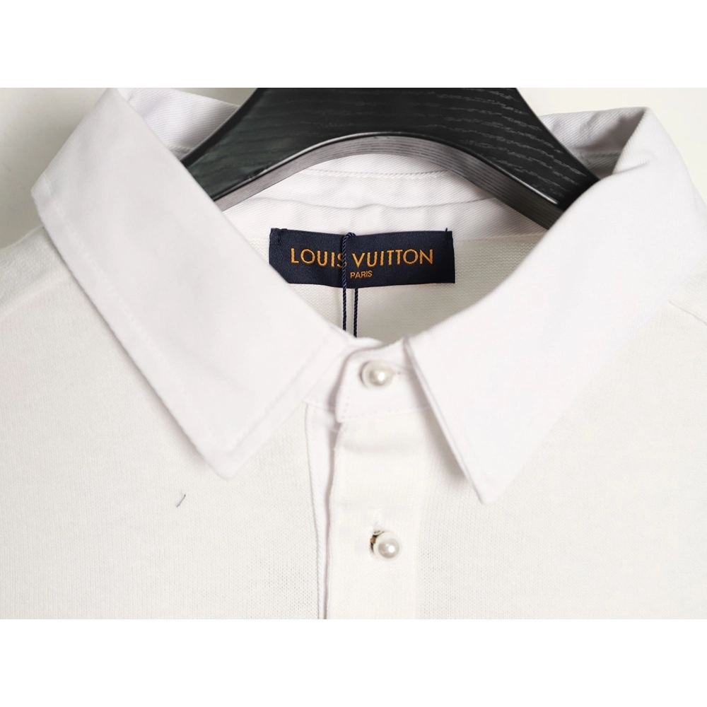 Louis Vuitton Pearl-Button Polo Shirt,Louis Vuitton