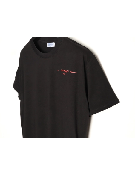 Off-White Cloud Oil Painting Print Short-Sleeve T-Shirt,Off White