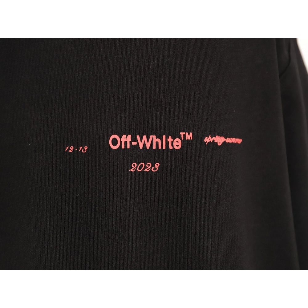 Off-White Cloud Oil Painting Print Short-Sleeve T-Shirt,Off White