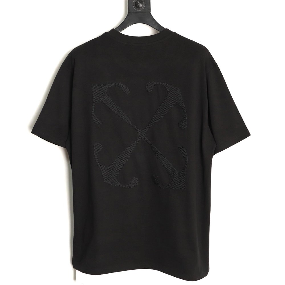 Off-White Embroidered Washed Black Arrows Short-Sleeve T-Shirt,Off White